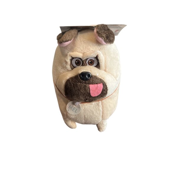 ILLUMINATION Plush Dog Mel Secret Life of Pets Pug Plush Stuffed Animal Puppy 6" - Picture 1 of 6